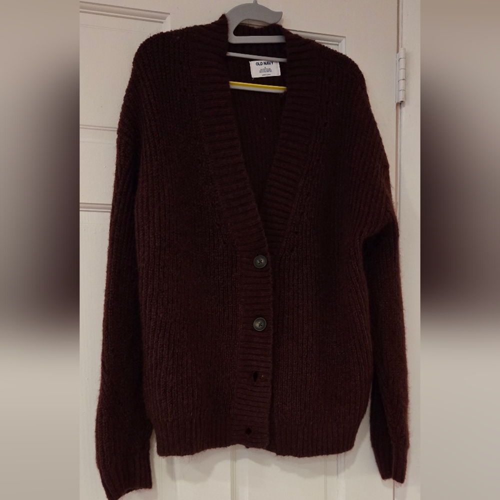 Old Navy Go Recycled Nwt Cardigan S Women’s Button Maroon
